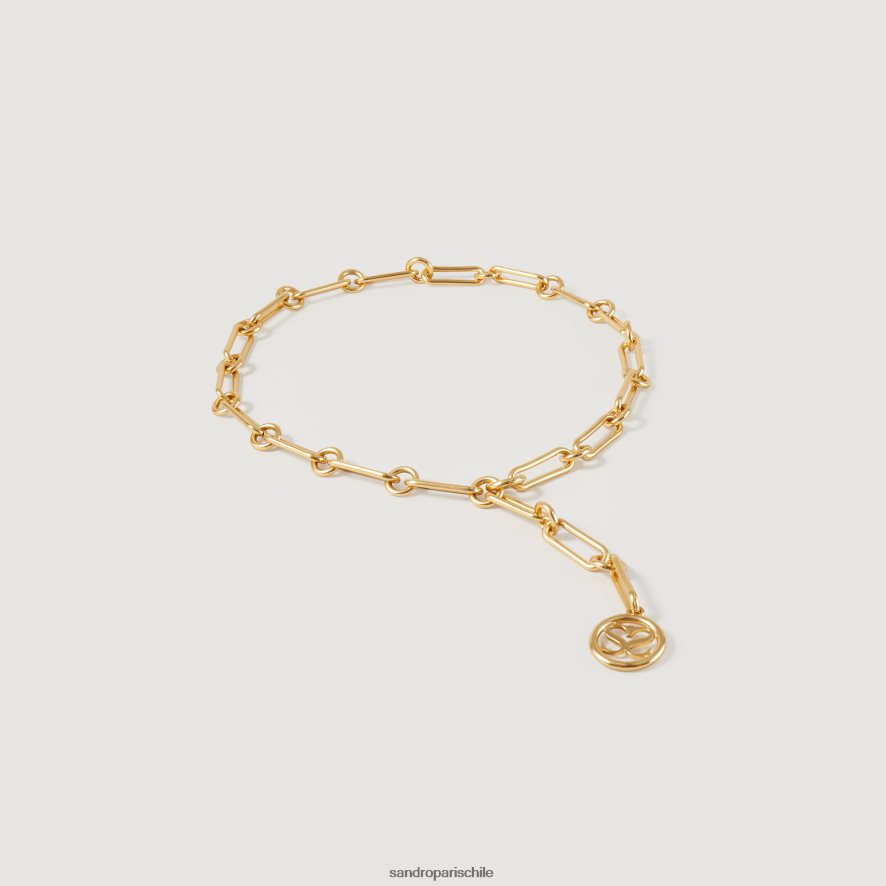 Sandro Paris cinturón de cadena ajustable oro mujer accesorios JJ402J581