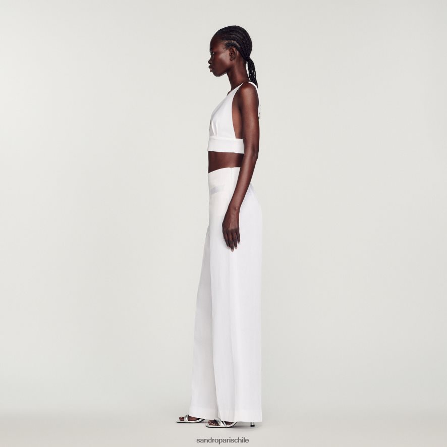 Sandro Paris top bralette blanco mujer vestir JJ402J94
